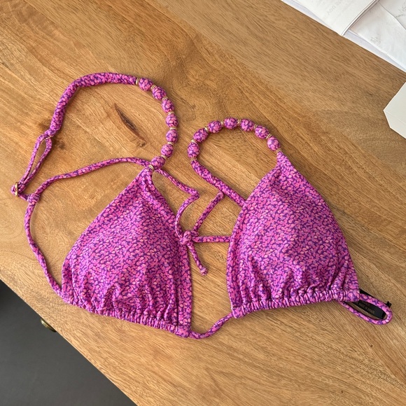 Vix Lyra Beads Triangle Top + Bottom Bikini - Picture 5 of 7